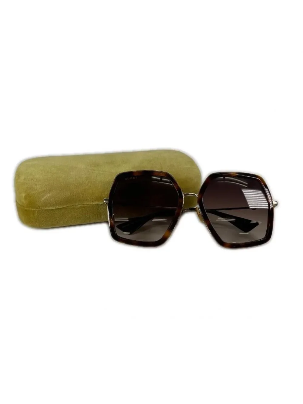 Gucci Sunglasses Metal Brown 56 Eyewear